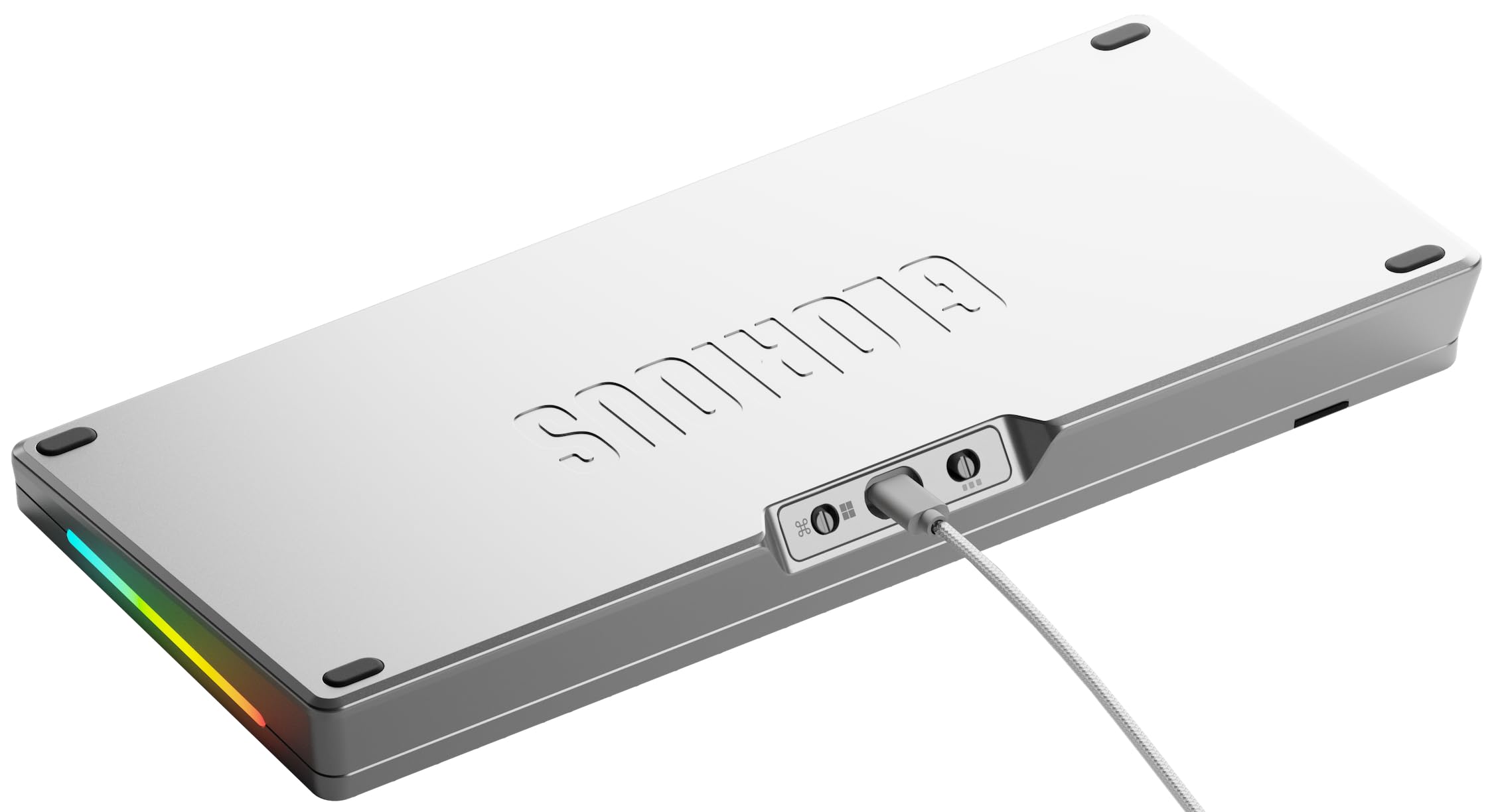 GLORIOUS GMMK 3 Pro 75% Teclado Mecánico Hot Swap QWERTY US | Carcasa de aluminio sólido, juntas modulares adaptables, mecanismos de cinco pines, sistema de amortiguación fonoabsorbente
