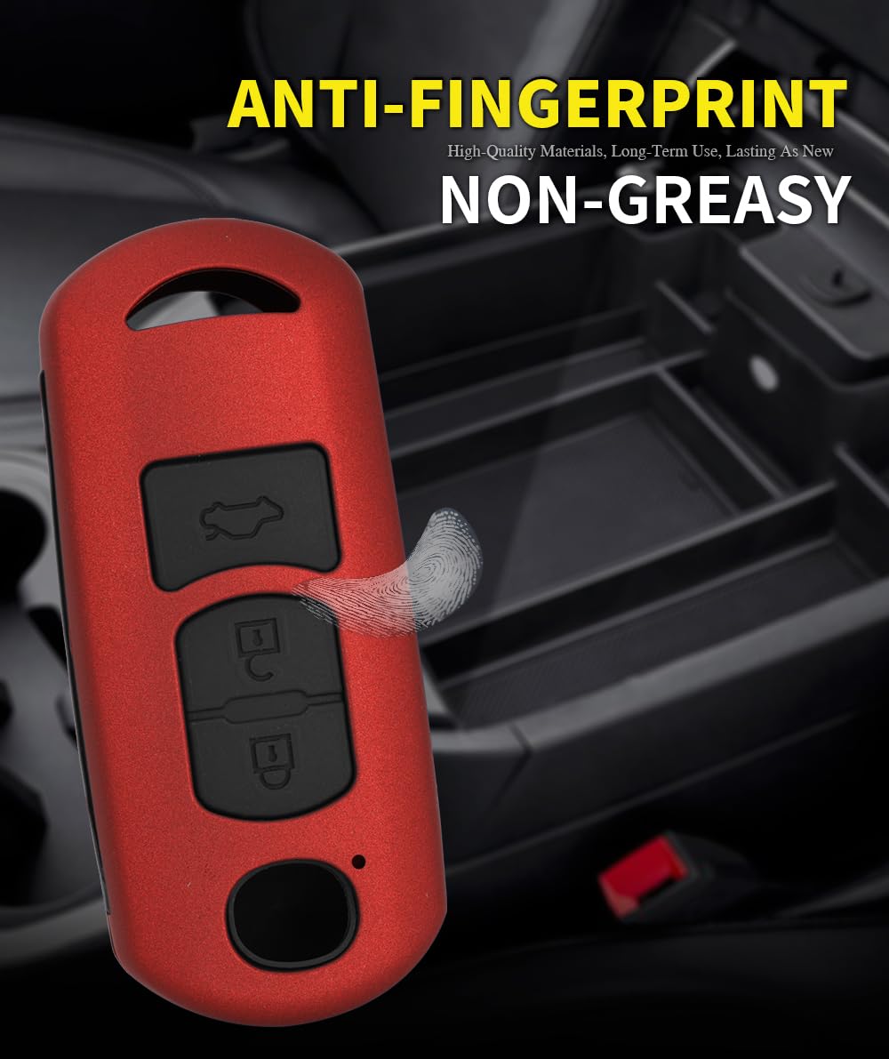 ontto ABS - Custodia per chiave auto, cover protettiva per Mazda 2 3 5 6 BL BM GJ Atenza Axela Demio CX-3 CX3 CX-5 CX5 CX7 CX-9 CX8 portachiavi 2 tasti blu