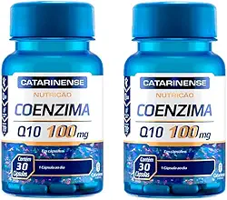 Coenzima Q10 100mg - 2 unidades de 30 Cápsulas - Catarinense