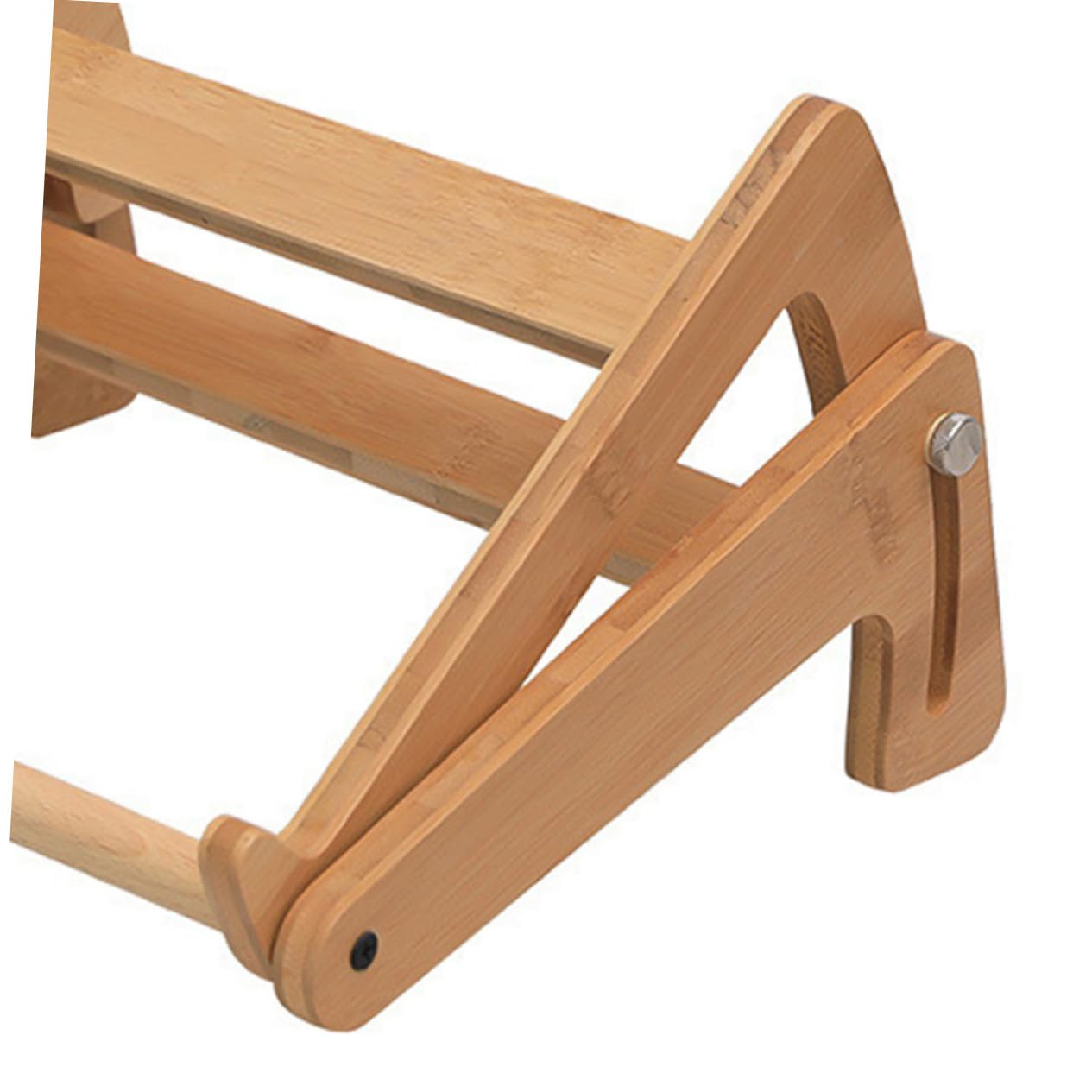 Homoyoyo Supporto Per Laptop in Legno Regolabile, Base Multifunzionale Porta Penne, Pieghevole e Compatto Per Computer Da 13 a 15,6 Pollici, Per Uso Domestico e Ufficio
