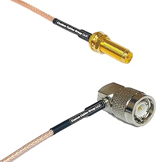 1 feet RG316 RP-SMA Female Long to TNC Male Angle RF Pigtail Coaxial Cable
