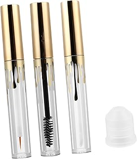 3 botellas de maquillaje, tubos de brillo de ...