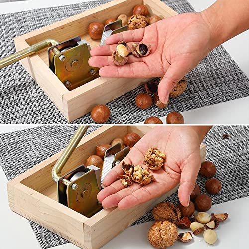 Manual Nut Crackers Opener Tool With Nutcrackers Chestnut Opener Heavy Duty Adjustable Nutcracker Tongs Walnut Cracker Plier Opener For Macadamia Walnuts Chestnuts Pecans Hazelnuts Almonds #TOP6