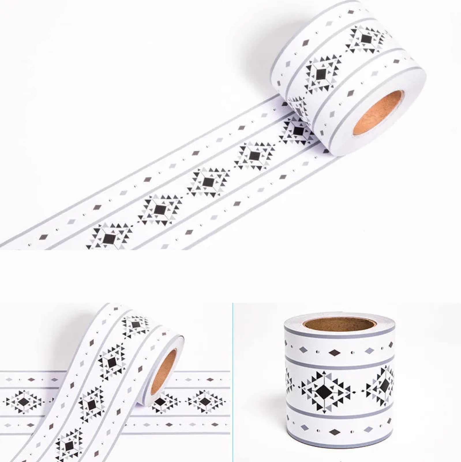 Sdsdgrw Black Diamond Wallpaper Border, Wallpaper Border Stickers For Walls And Ceiling Multicolor(,12Cm X 1000Cm)