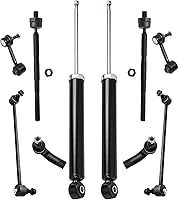 Vista 1998 de Detroit Axle - Kit de suspensión delantera de 10 piezas para Chevy Aveo Aveo5 Pontiac G3 Wave 2 Ready Struts Assembly 2 Enlaces de barra