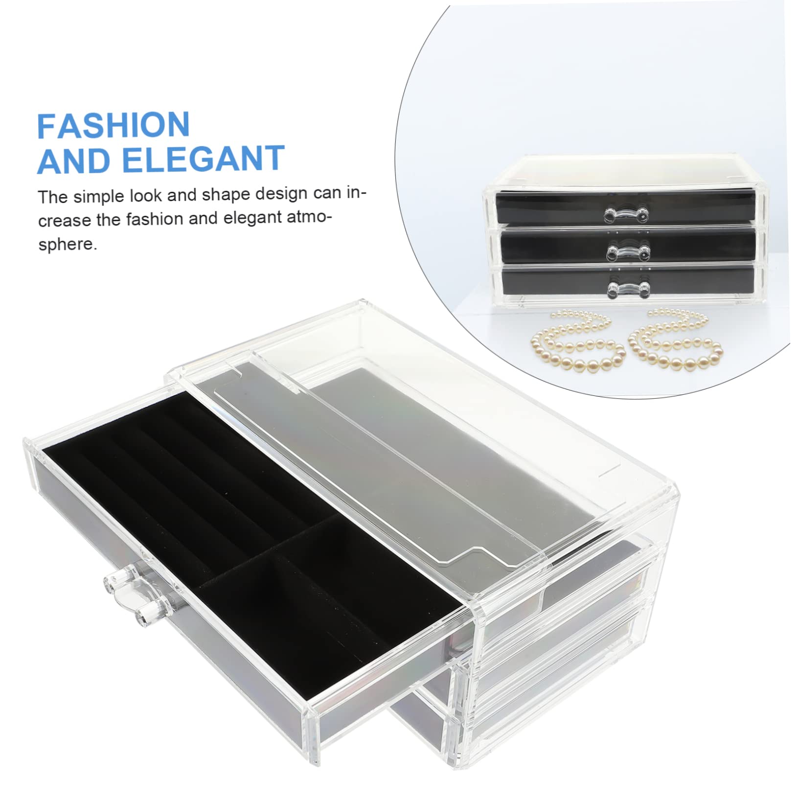 Abaodam Scatola Portaoggetti Per Orecchini Contenitore Per Gioielli Organizer Da Viaggio A 3 Strati Custodia Per Orecchini Custodia Per Collane Organizer Per Trucco