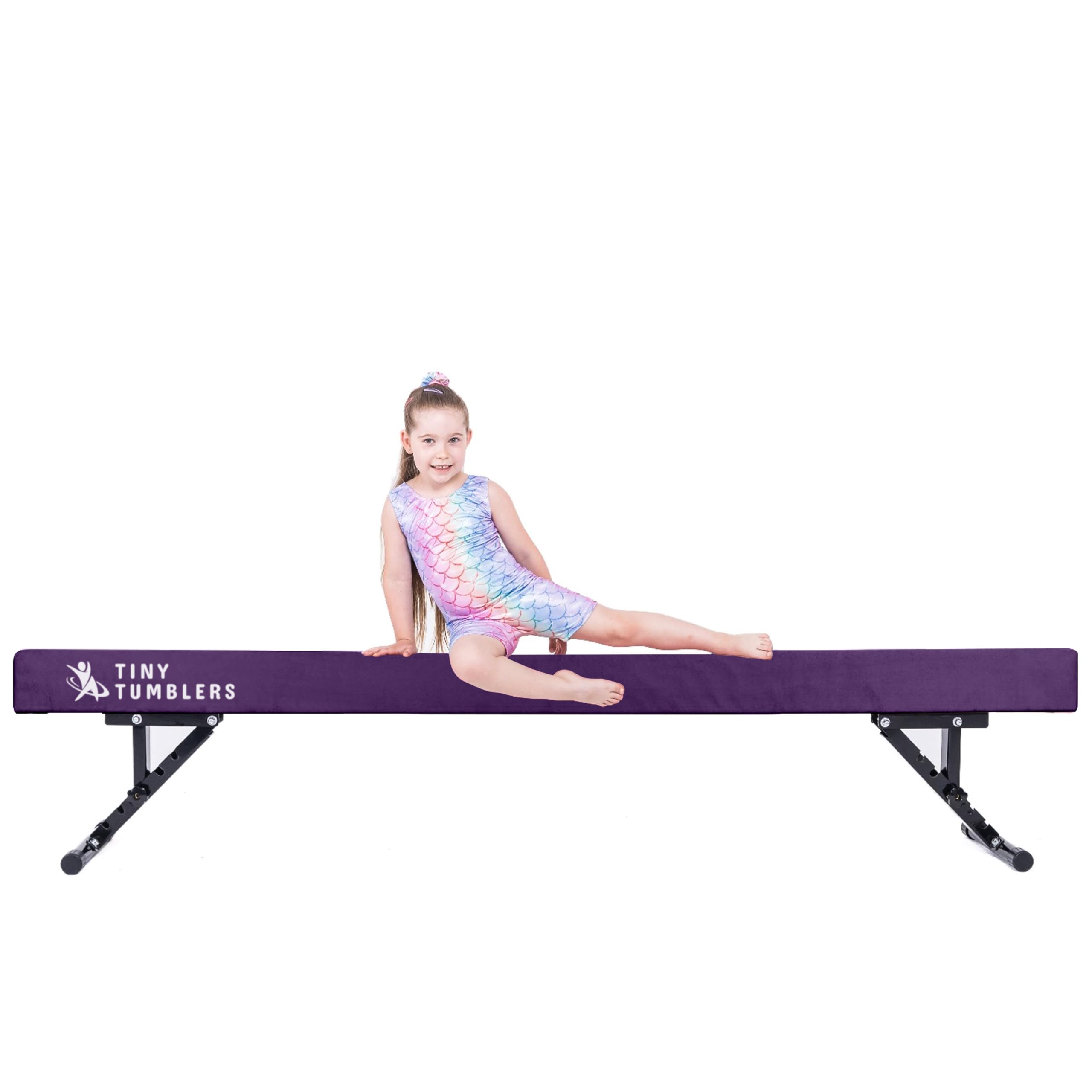 Barra de gimnasia para casa – Barra de gimnasia ajustable para niños – Equipo de gimnasia avanzado para entrenamiento infantil – Barra alta y baja – Recubrimiento de ante sintético, 5 niveles