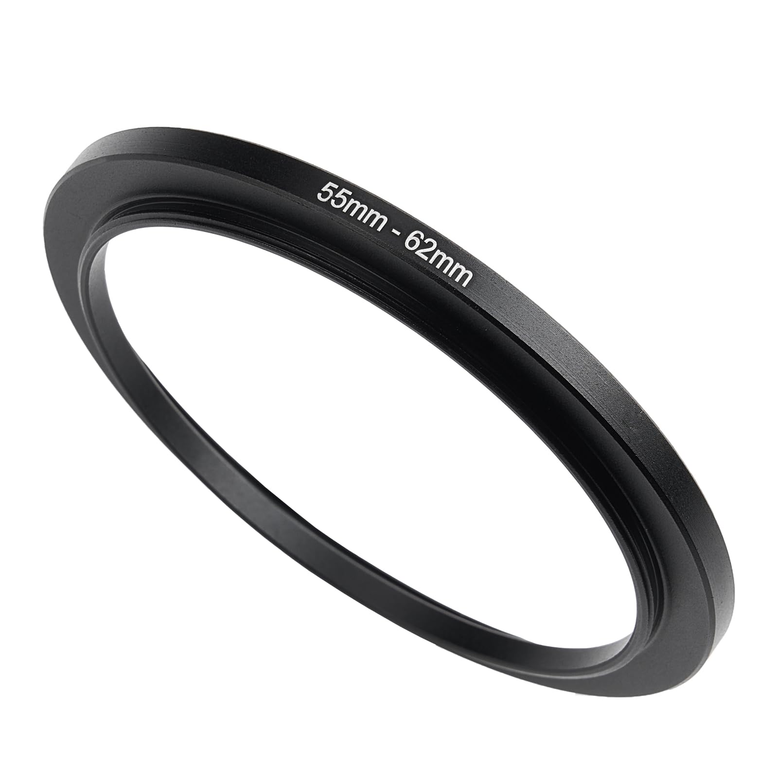 55mm to 62mm Step-Up Ring Filter Adapter,for All Brands UV ND CPL, Metal Ring Step-Up Rings Adapter Filter (55mm-62mm)