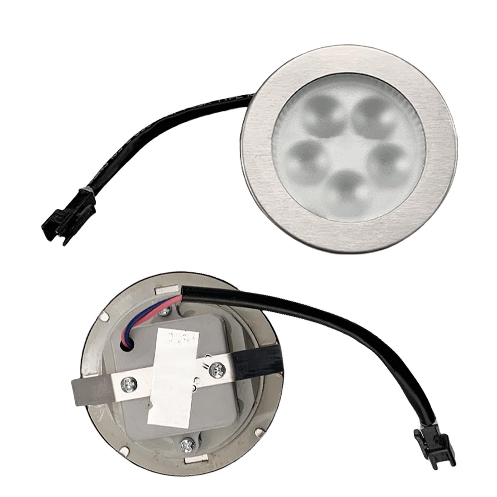 ADZJOY 2Pcs 1.5-2w Led Cooker Range Hood Bulb Light DC12V AC220V with SM EL Connector 2.2 Inch Hole for Cold Light 20W Halogen Equivalent(2.8IN SM