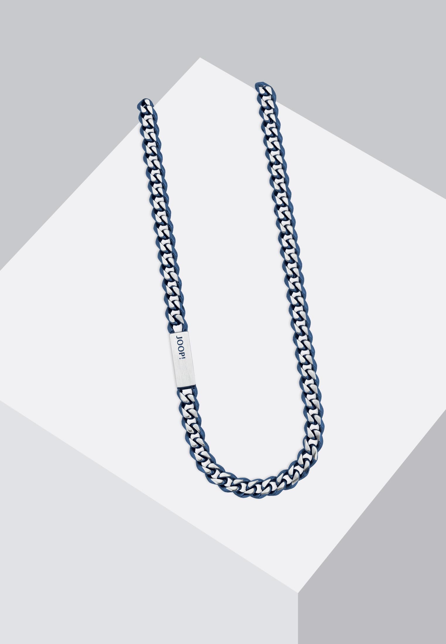 JOOP! Halskette aus Edelstahl für Herren, Halsschmuck, 60 cm, Silber, Kommt in Schmuck Geschenk Box