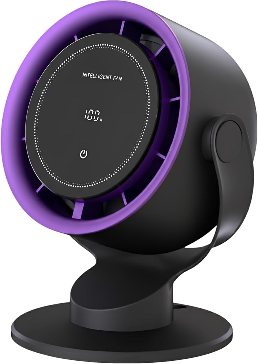 Ventilador de Mesa sin Aspas USB, 6 Pulgadas, Recargable y Portátil con Batería 4000mAh, Pantalla LED, Circulador de Aire Silencioso Ajustable para Oficina, Dormitorio, Hogar y Estudio