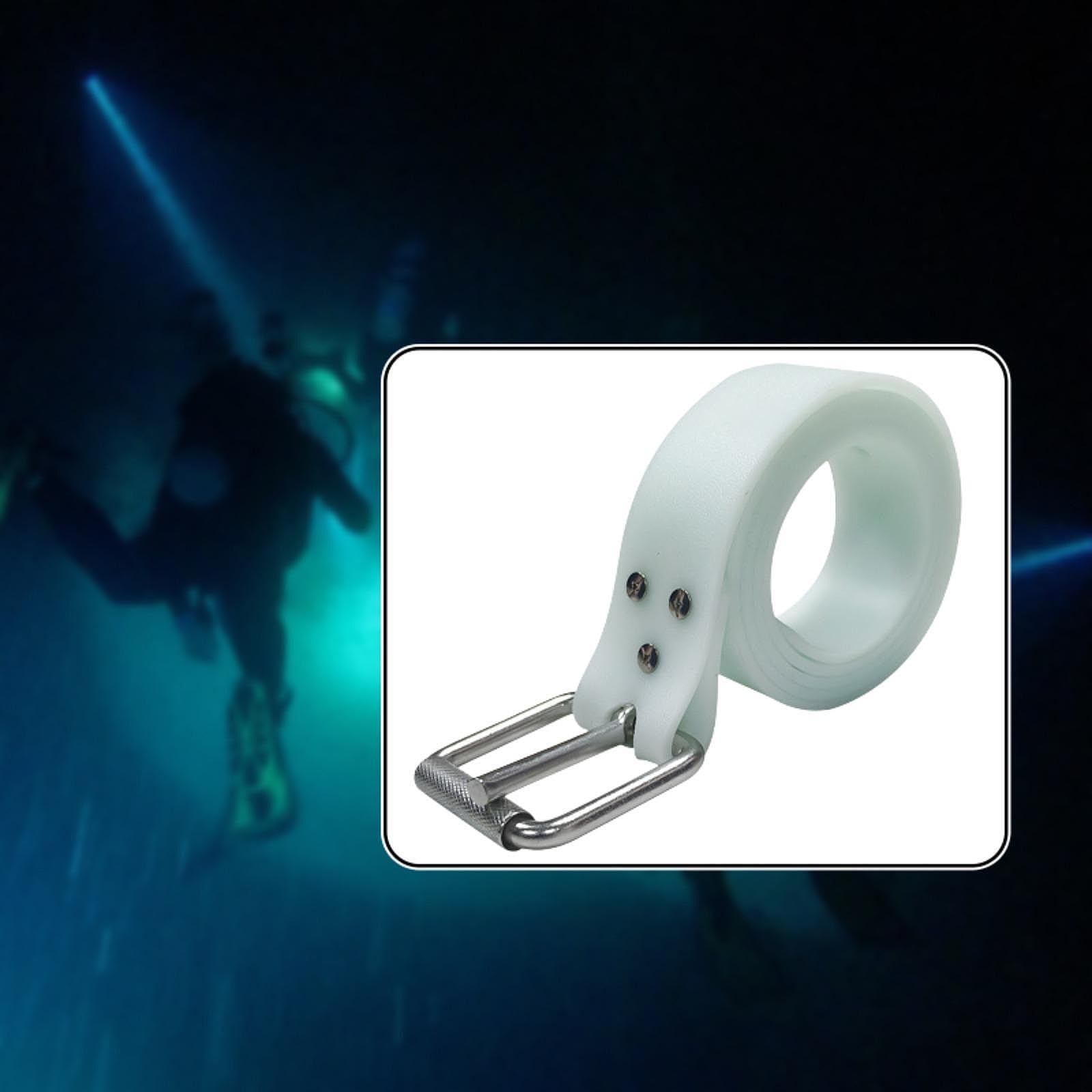 F Fityle Cintura per Zavorra Subacquea Fosforescente da 1,3 M, Cintura per Zavorra Portatile per Snorkeling, Fibbia a Sgancio Rapido per Esterni E Subacquei