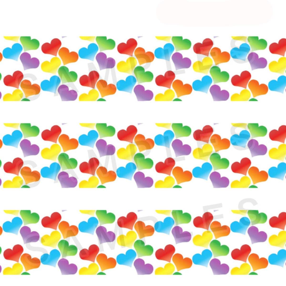Valentine Day Hot Love Heart 50 Yards Grosgrain estampado, cinta de raso Accesorios para el cabello-2012250,75 mm Grosgrain