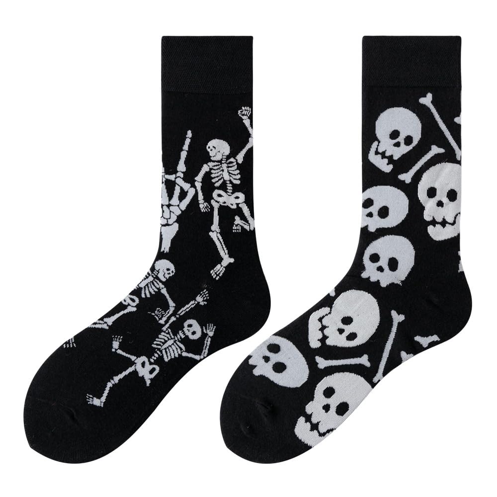 Calcetines Divertidos Unisex para Mujer y Hombre con Diseños Asimétricos en Par - Temas Animales, Comida, Fruta, Deporte y Arte en Algodón - Ideal para Regalos — view 103