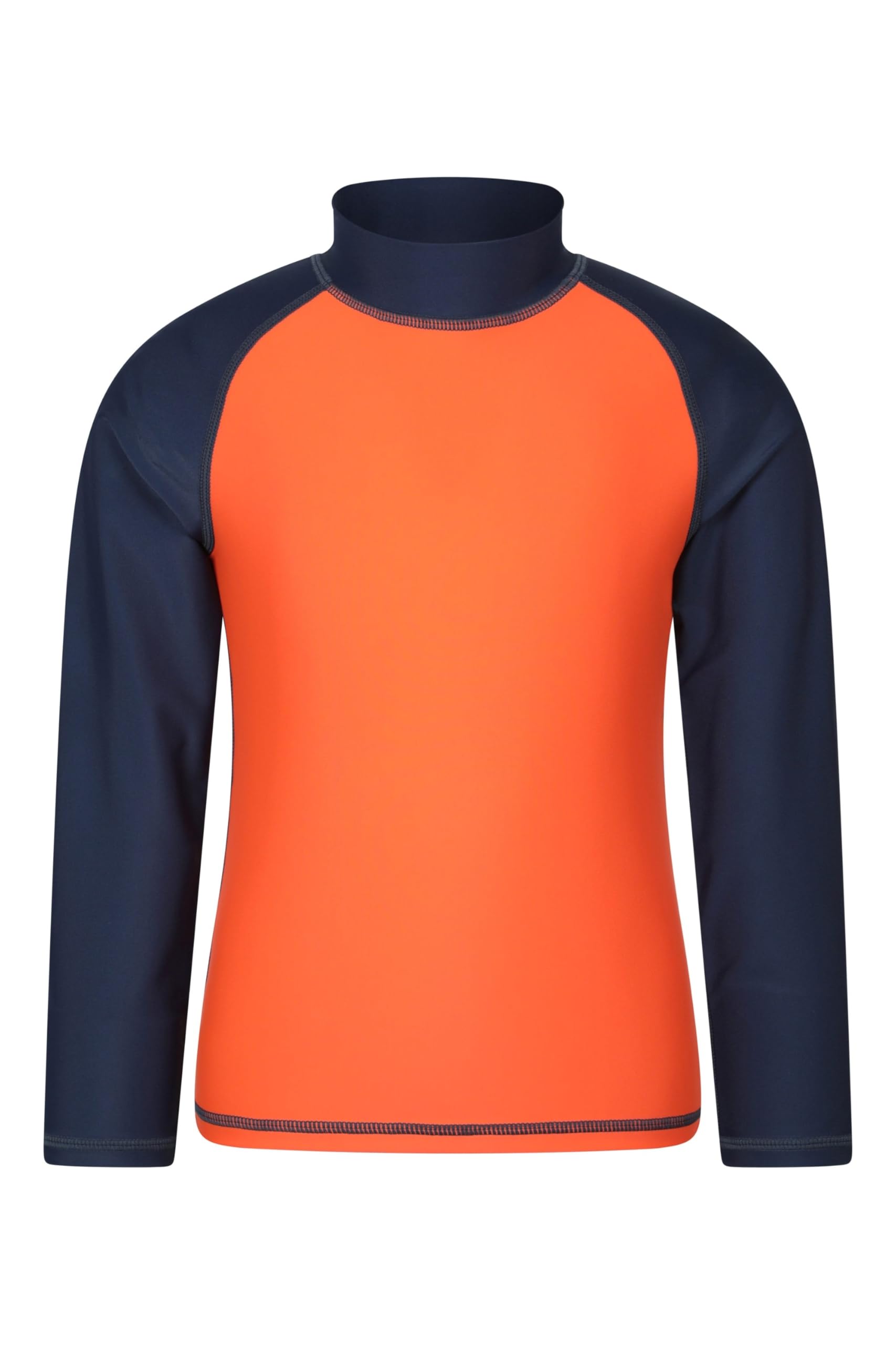 Mountain Warehouse Orange Kids Rash Vest - Uv Protection Rash Guard, Long Sleeves Childrens Rash Shirt, Flat Seams, Quick Drying, Stretch Fabric - Spring Summer, Swimming Teen Size 13 Years