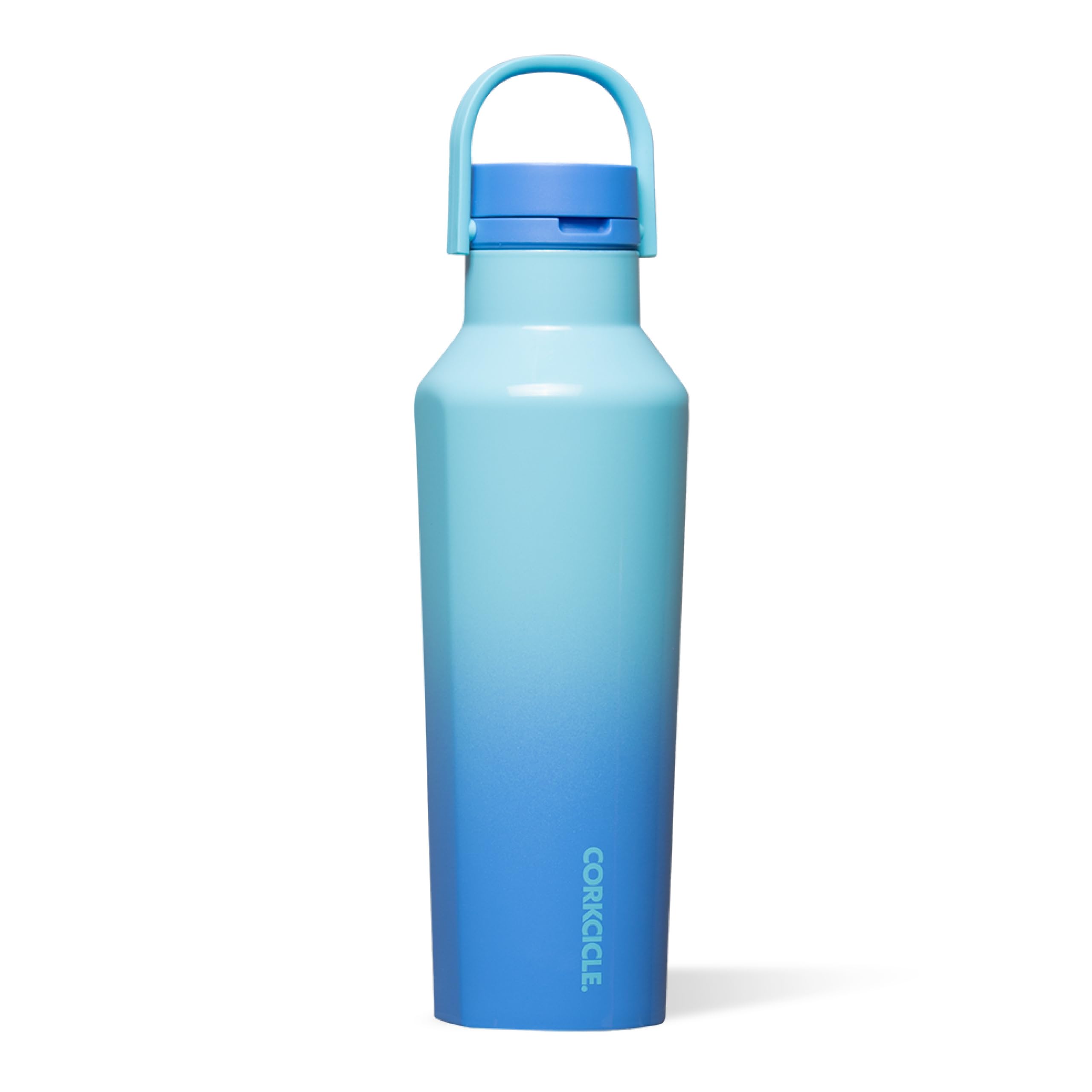 Corkcicle Sport Canteen Insulated Tumbler, Boom Box Blue, 20 oz – Reusable Water Bottle Keeps Beverages Cold for 25 Hours & Hot 12 Hours – Cupholder Friendly Tumbler with Screw-On Cap