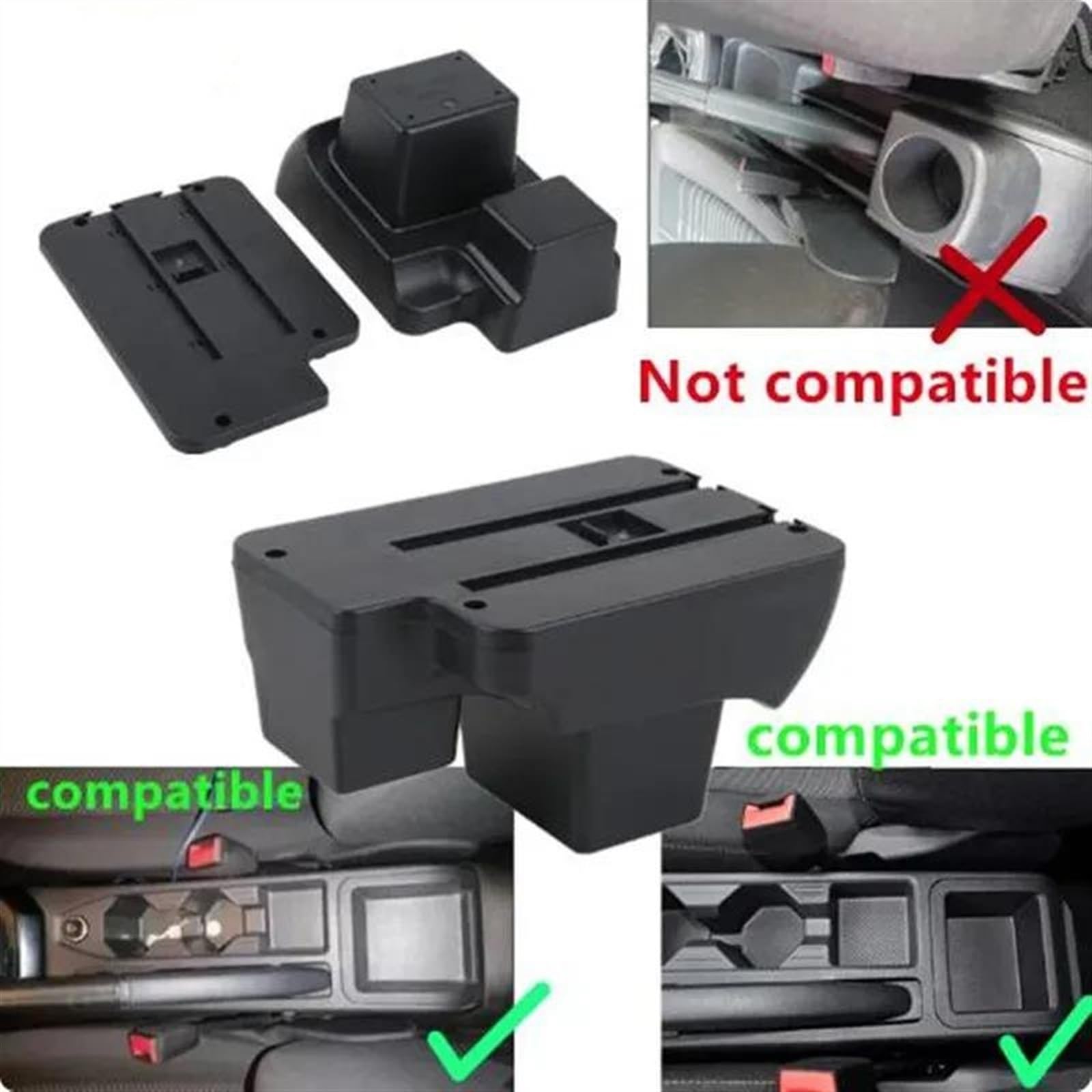 Amazon.co.jp: 手すり部品 センターコンソールアームレスト収納