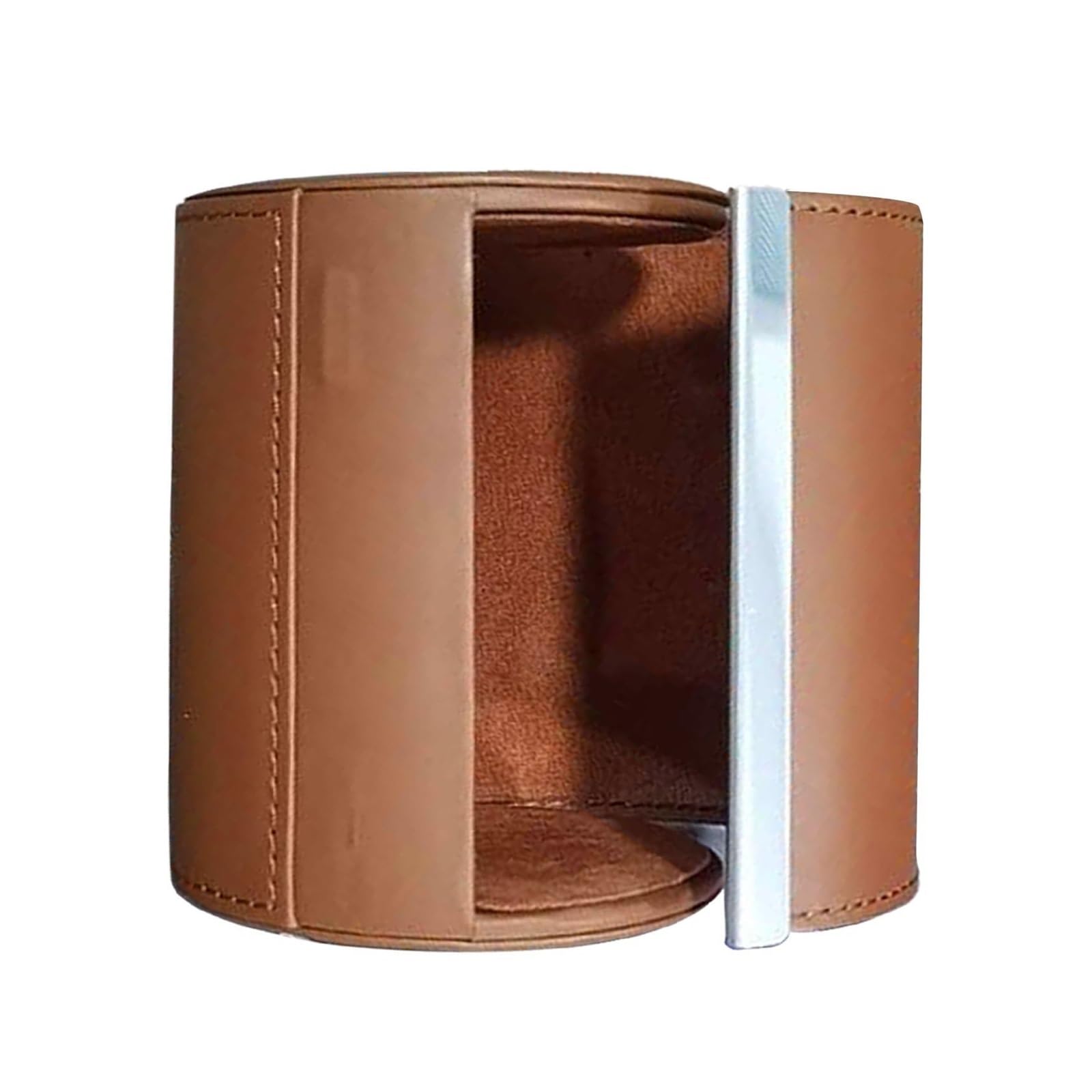 Custodia da viaggio per cravatte da uomo Custodia for cravatta da viaggio for in pelle PU for uomo Scatola for antirughe portacravatte portatile robusta(Black)