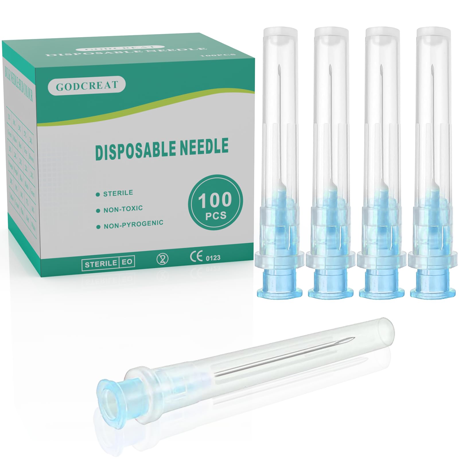 16G 32MM 100 Pack Sterile Disposable Injection Needle with Cap for Lab Supplies, Poultry, Pet, and Industrial Dispensing Accessories — Amazon image 8