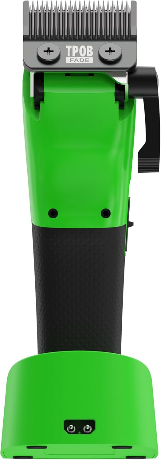 TPOB Play Barber Hair Clippers for Men 7500 RPM with Rubber Grips (Green) - Image 2