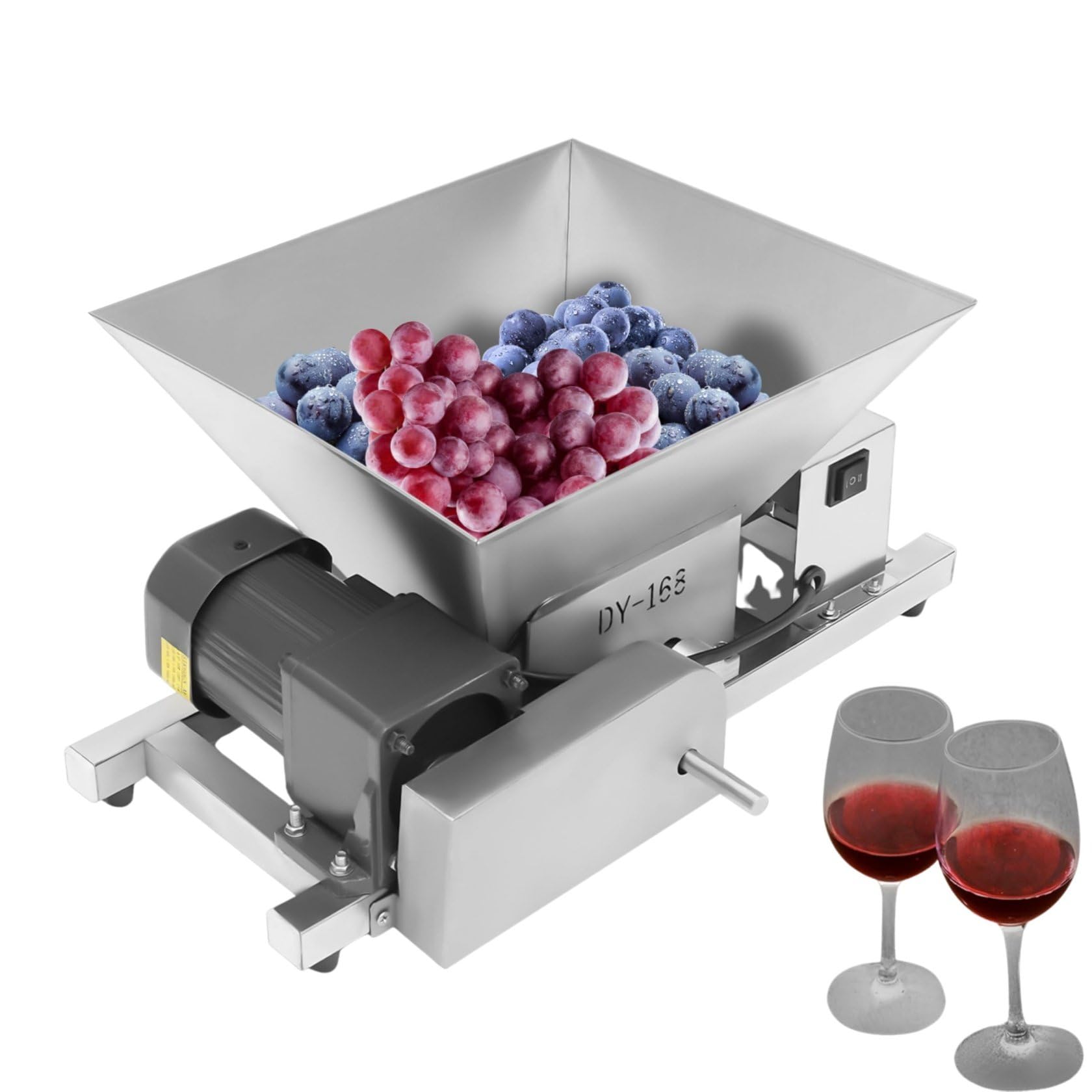 Broyeur à fruits électrique 4 L automatique de raisins pour bar et cuisine