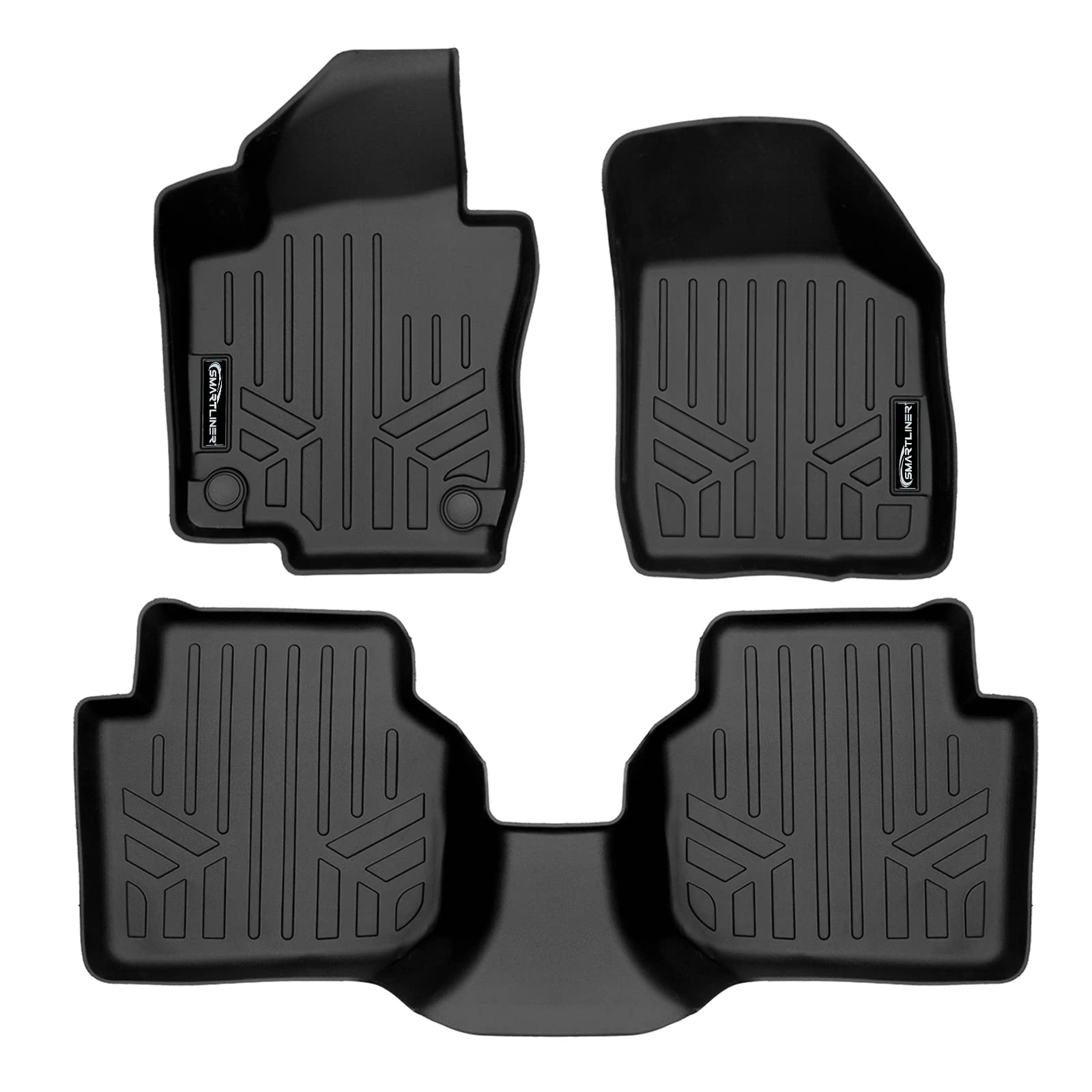 SMARTLINER 2 Row Floor Mat Liner Set for 2020-2022 Volkswagen Passat