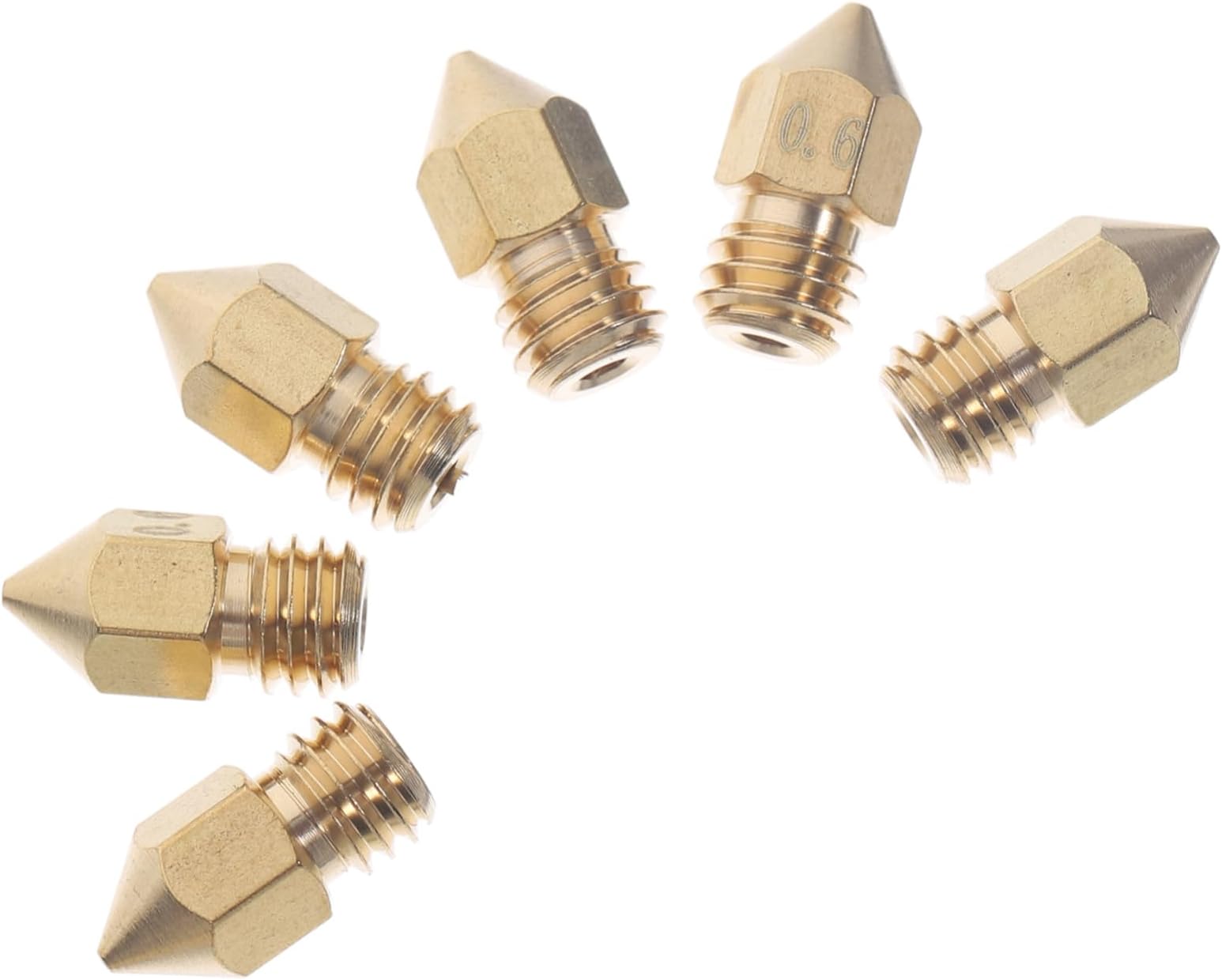 Gatuida30pcs 3d Printing Extruder Snozzlepro 3d Printer Accessories 3d Printer Parts 3d Printers Accessories Pointed Nozzles 3 Pro Nozzle for 3d Printer Nozzle Cleaner 3d Printer Brass
