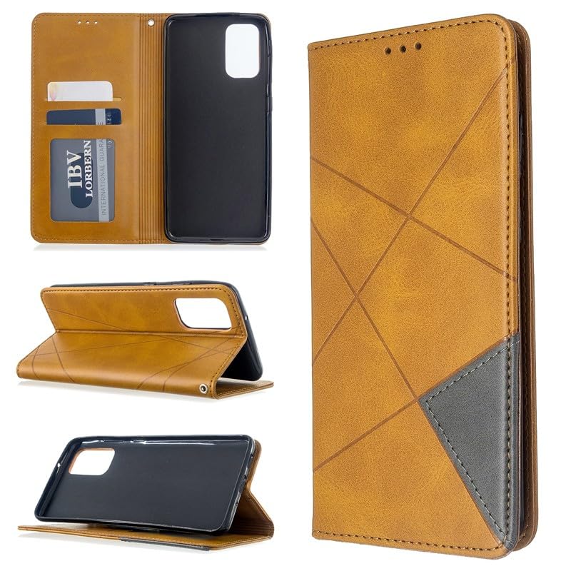 Funda con tapa para Moto G04 y G24 en color caqui de piel sintética