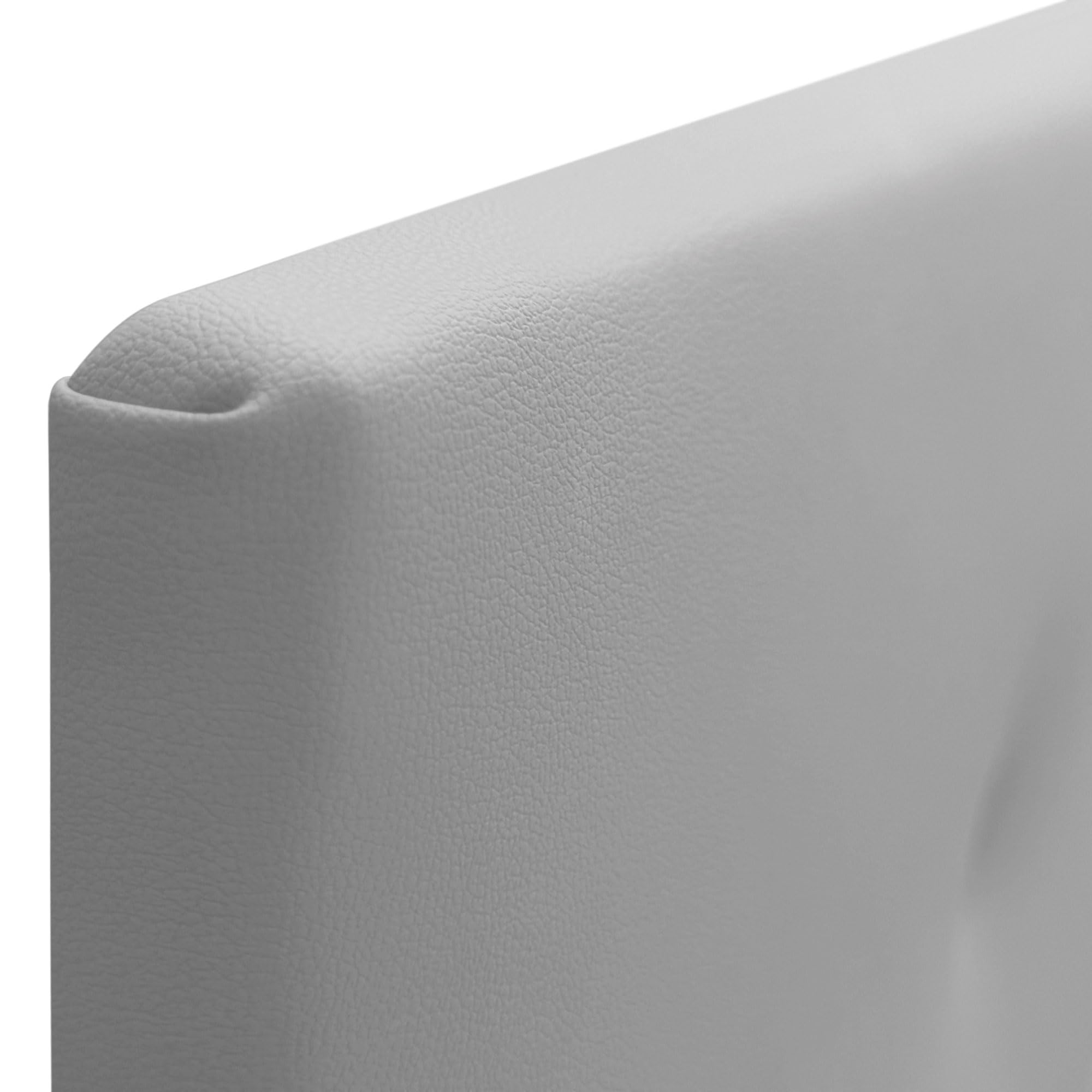 DHOME Testiera in similpelle o tessuto AQUALINE Pro Rivestimento di alta qualità NUOVA GAMMA DI COLORI Testiera letto di lusso Camera da letto (Similpelle Grigio Chiaro, 160x50cm (Letto 150/160))