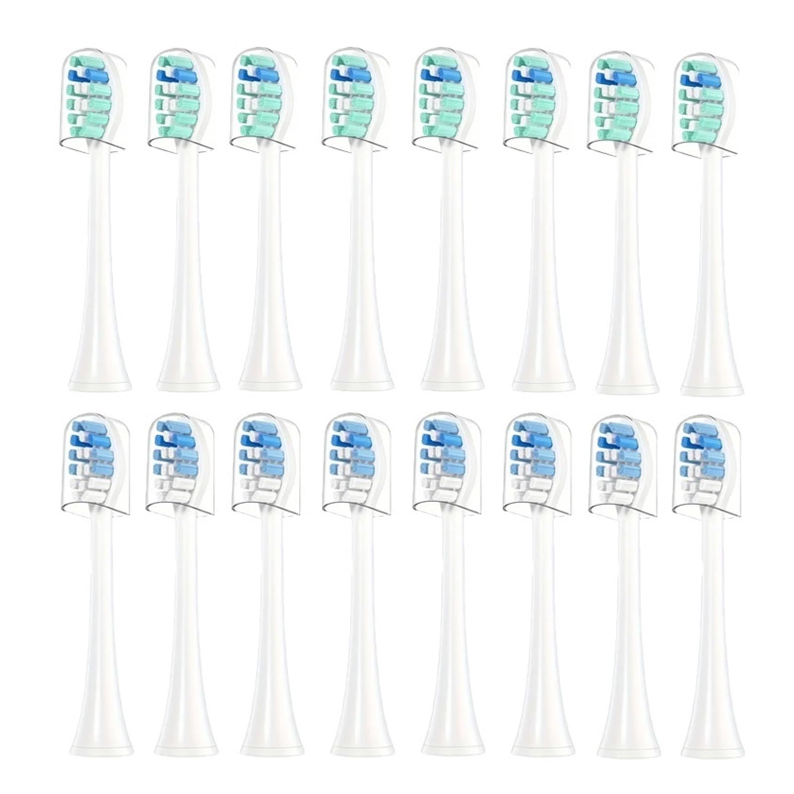 Cabezales de cepillo repuesto suaves for 4100 6500 6100 7500 5300 1100 | Recambios de cerdas suaves for reemplazo diario(8Bule 8Green)