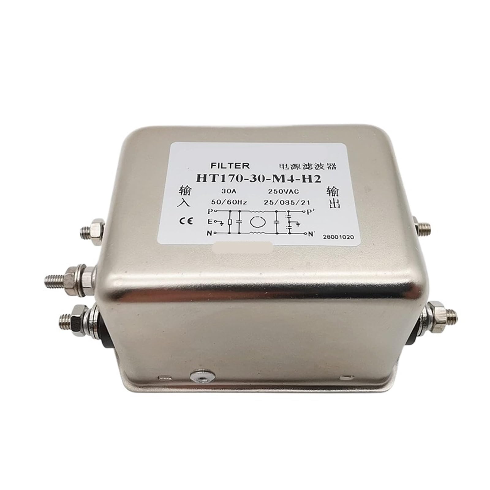Netzfilter HT170-20-L8-B2 B3 10A 20A 30A Entstörfilter(HT170-30-M4-H2 30A)