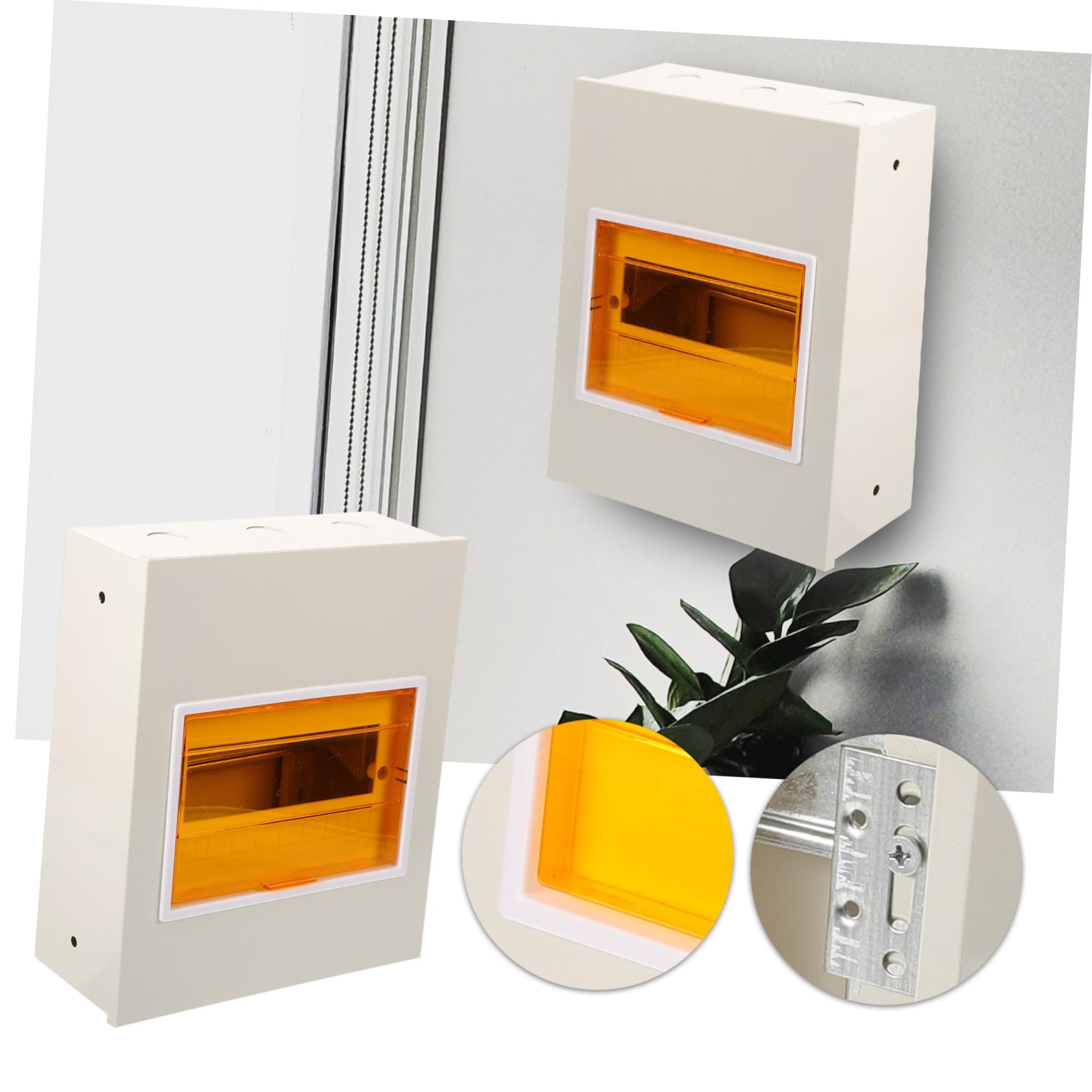 Uonlytech Caja De Registro Eléctrico Exterior Resistente Circuitos Hierro Tapa De Panel Eléctrico