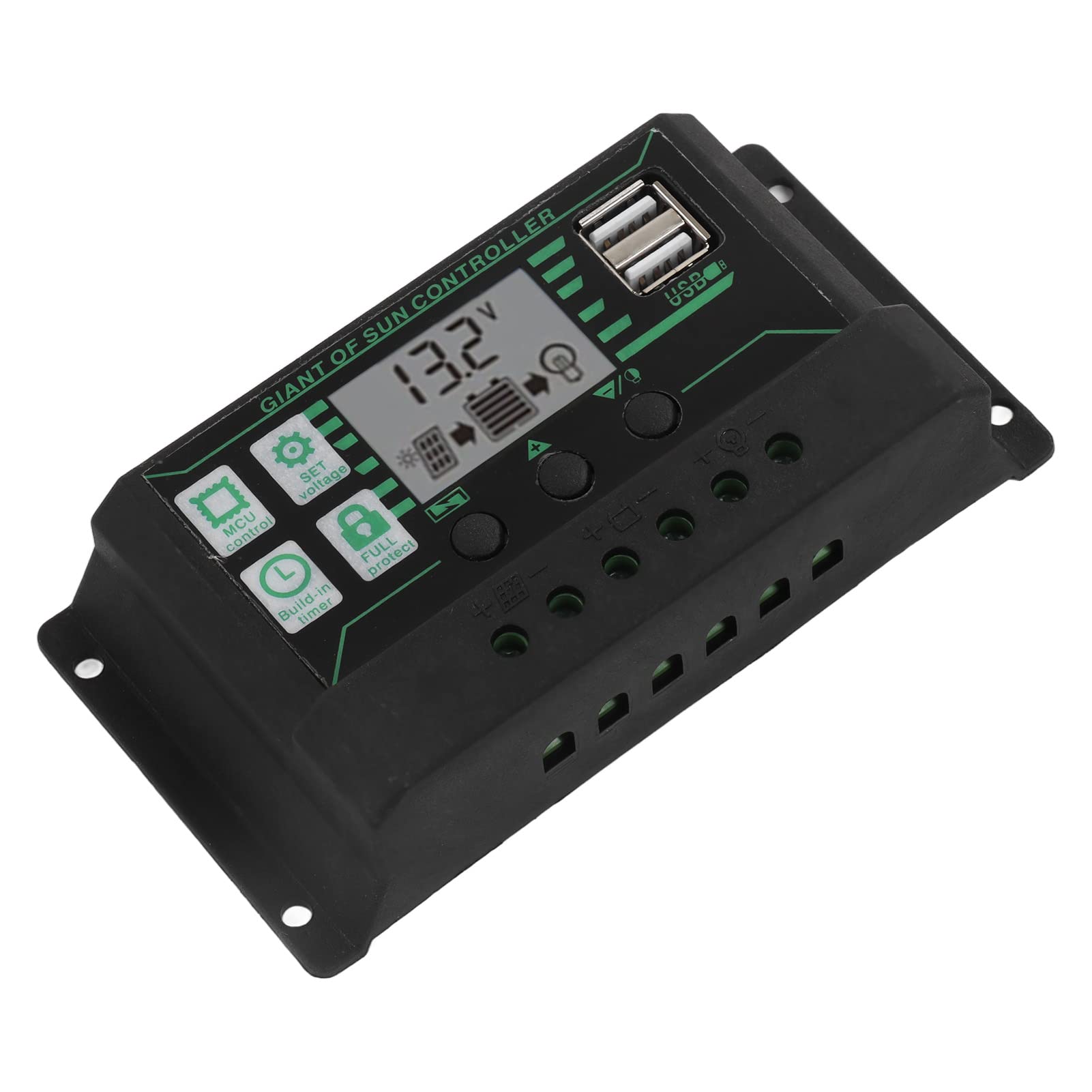 Panel Solar, 30W Panel Solar 30a Cargador Kit de Controlador de Voltaje Silicio Policristalino para 12V Coche RV Barco Remolque Marino Piezas y accesorios para caravanas