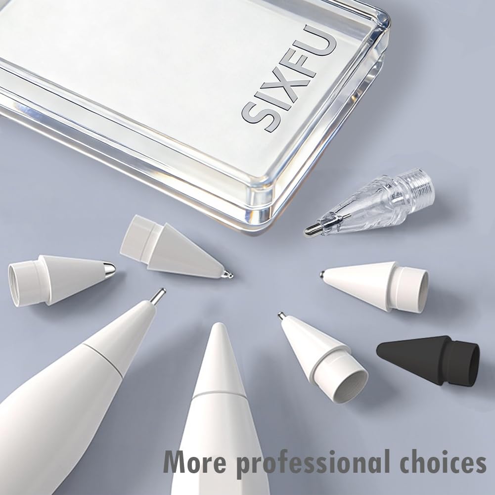 SIXFU 8 stili punte Apple Pencil Pro Tips compatibili iPad USB-C 1a 2a generazione accessori