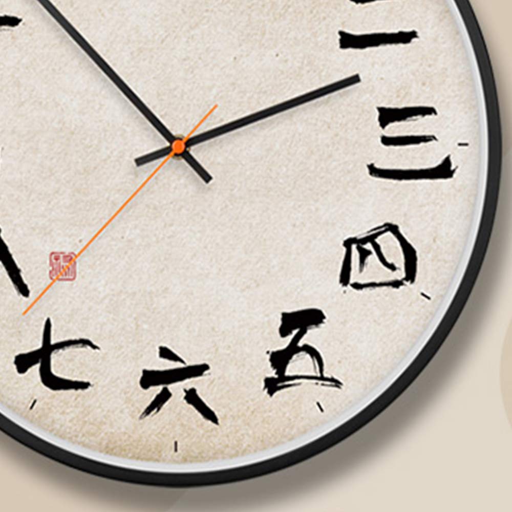 Amazon.co.jp: 漢字の壁時計、日本語、漢数字の書き込み、ユニークな