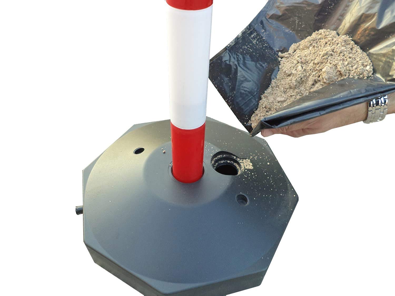 GC2-CH2 Par de bolardos de plástico con cadena de plástico de 2 m