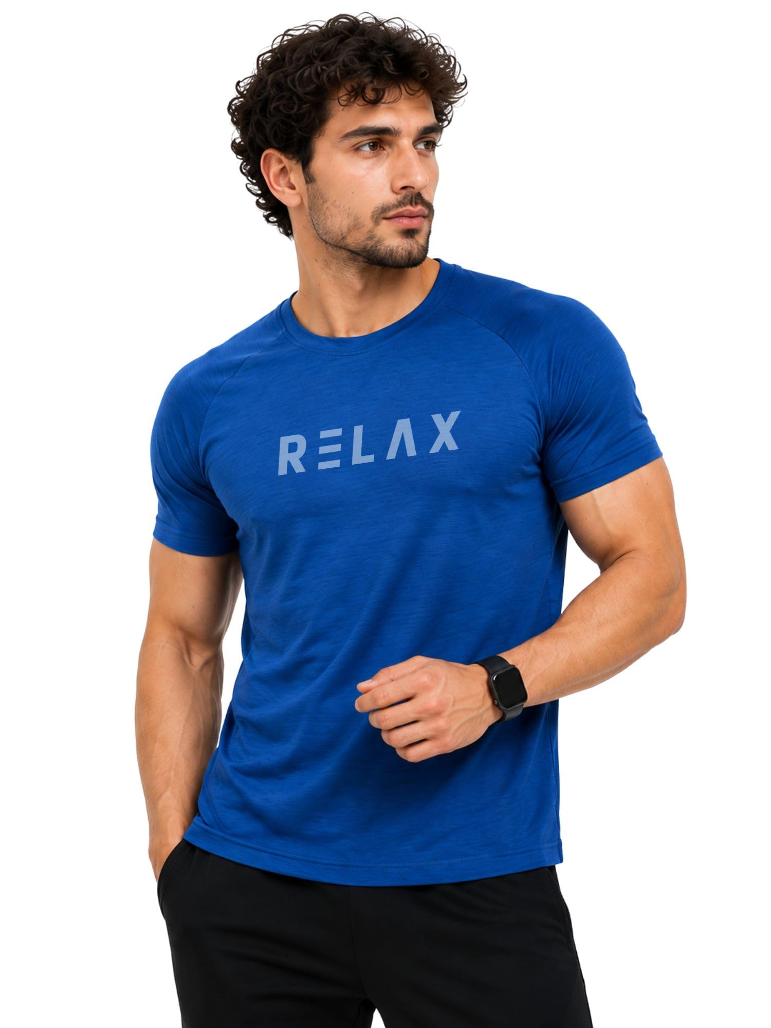 3Colors Men's Snowfall Raglan Sleeve Polyester Gym Workout Tee-Relax | Breathable Fabric, Gym & Training Use, Running & Workout, Athletic Fit, Fast Drying-picture-12