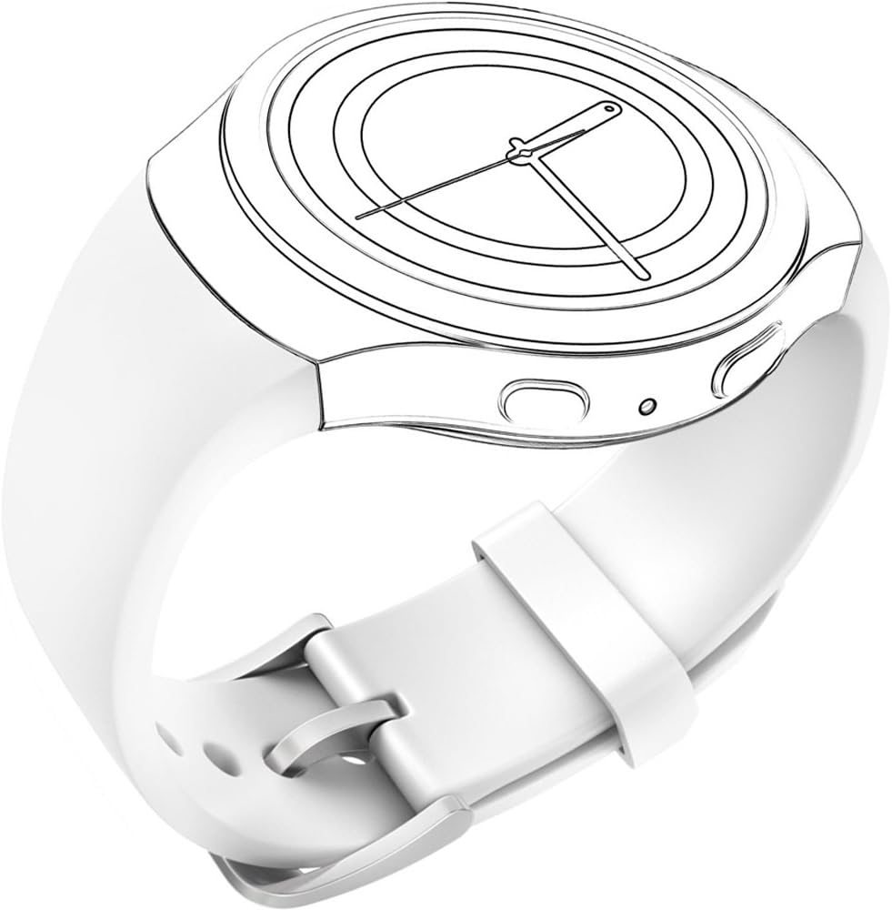 CoJerk Silicone Watch Band for Samsung Gear S2 (White)