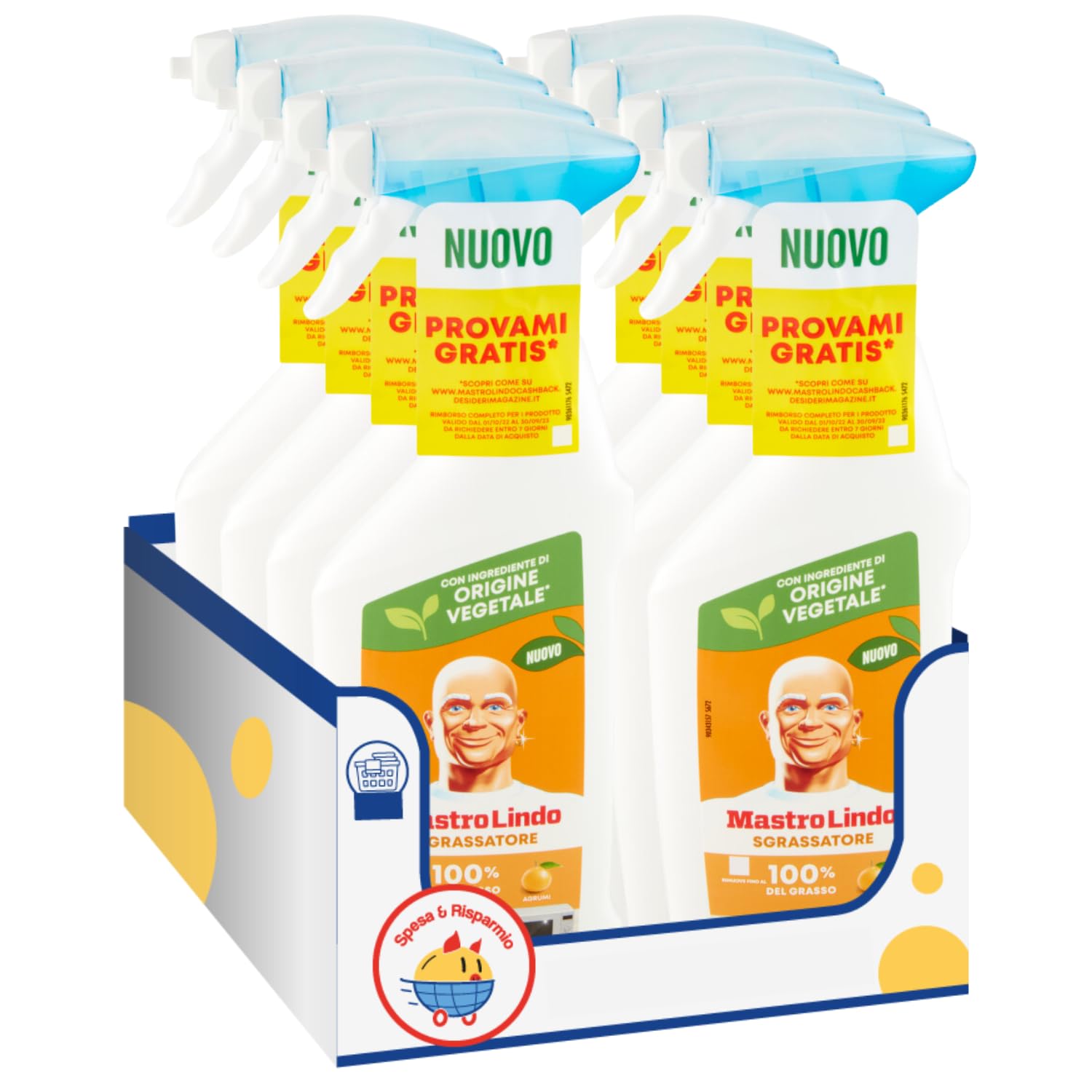 Sgrassatore Antigrasso con Essenza di Agrumi 500 ml – Pulizia Profonda in Cucina – Variazioni 4/8/12 Pezzi (12)