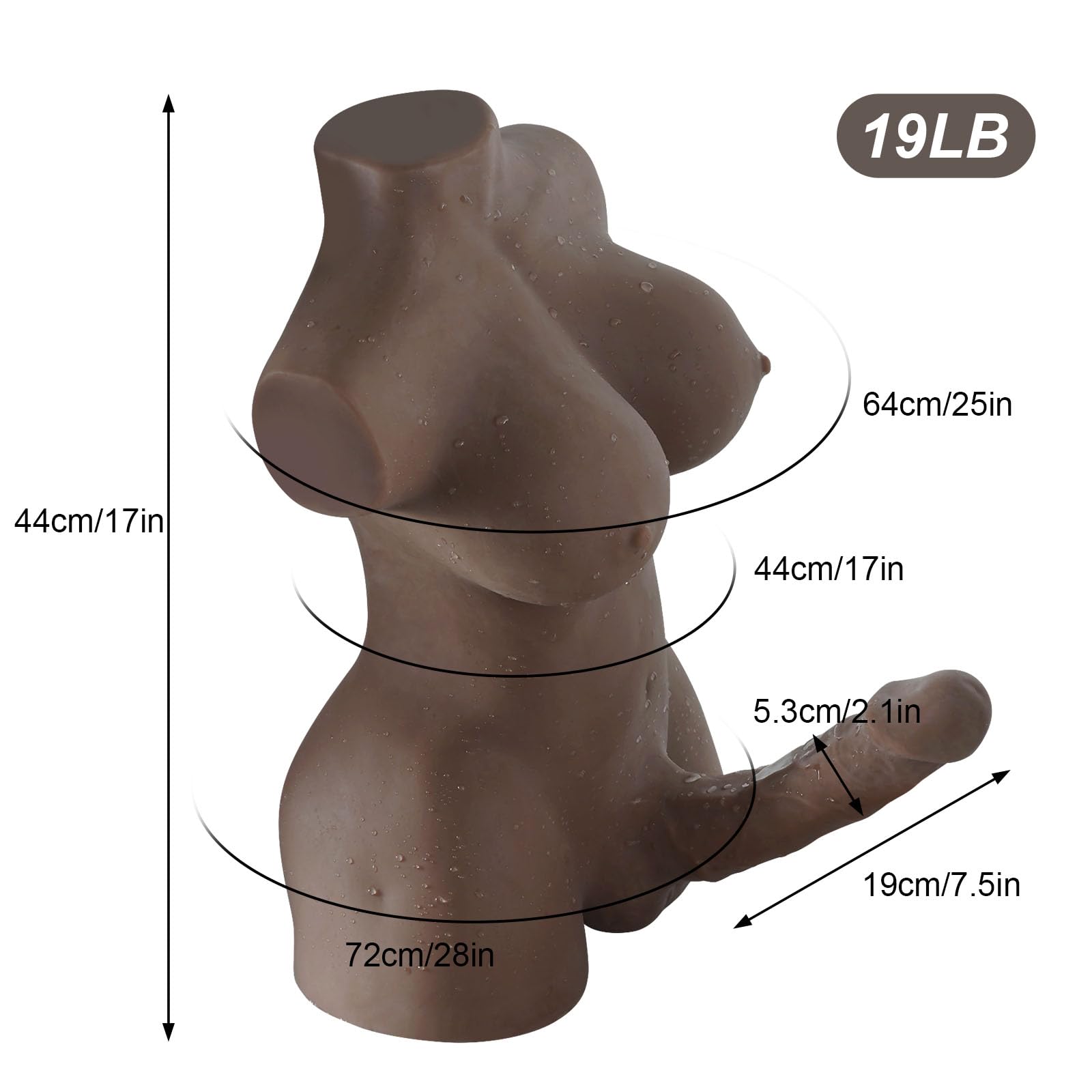 Amazon.com: Shemale Sex Doll Torso Dildo : Health & Household