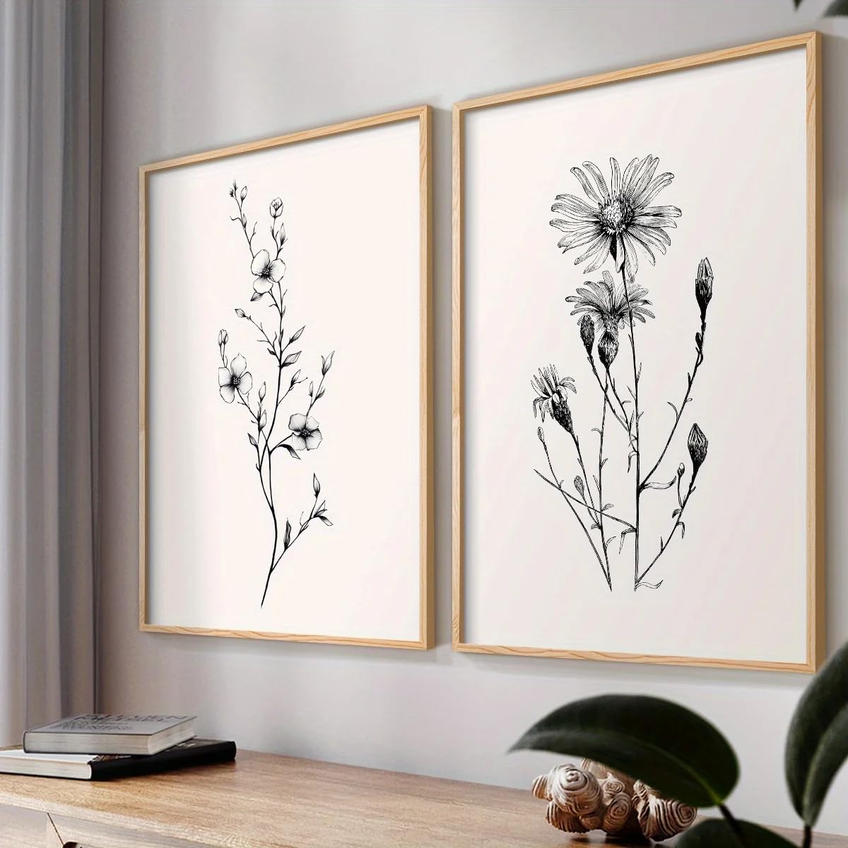 LMYSXAOZ Prints On Canvas Painting Modern Floral Home Wall Art Vintage For Living Room Bedroom Office interior Decoration(60x85cm-2Pcs)