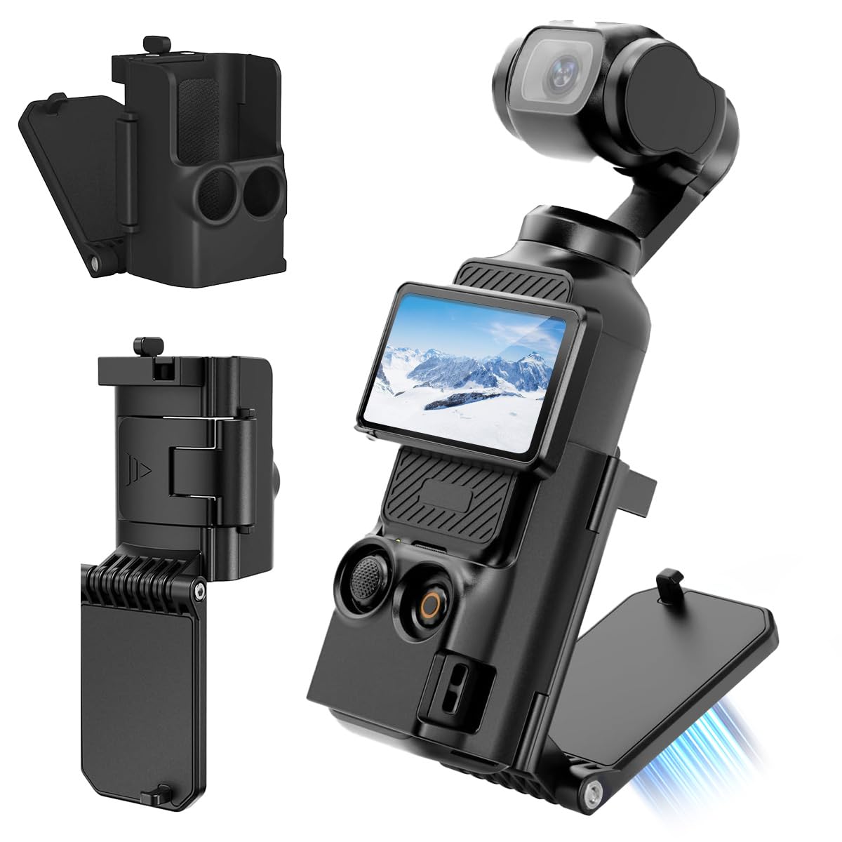 T Tersely Premium Magnetic Mounting Kit for DJI Osmo Pocket 3 - Expandable, Adjustable, and Ultra-Secure Accessory Bracket with Enhanced Features