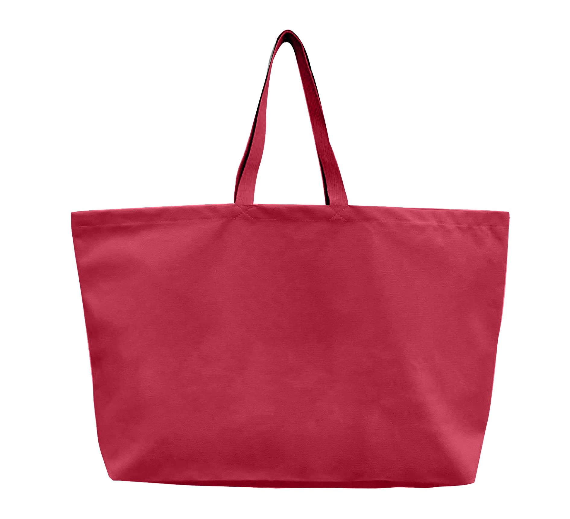 LLYLIU Large Canvas Tote Bag-Extra Big Shopping Beach Totes Bags Reusable Largest Grocery Plain Solid Bag 28"x8"x16"