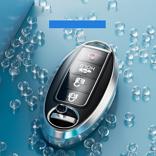 Miniatura 4 de Funda para llavero de Nissan de 3 botones TPU suave de 360 grados funda protectora para llave de automóvil para Nissan Altima Maxima Murano Rogue