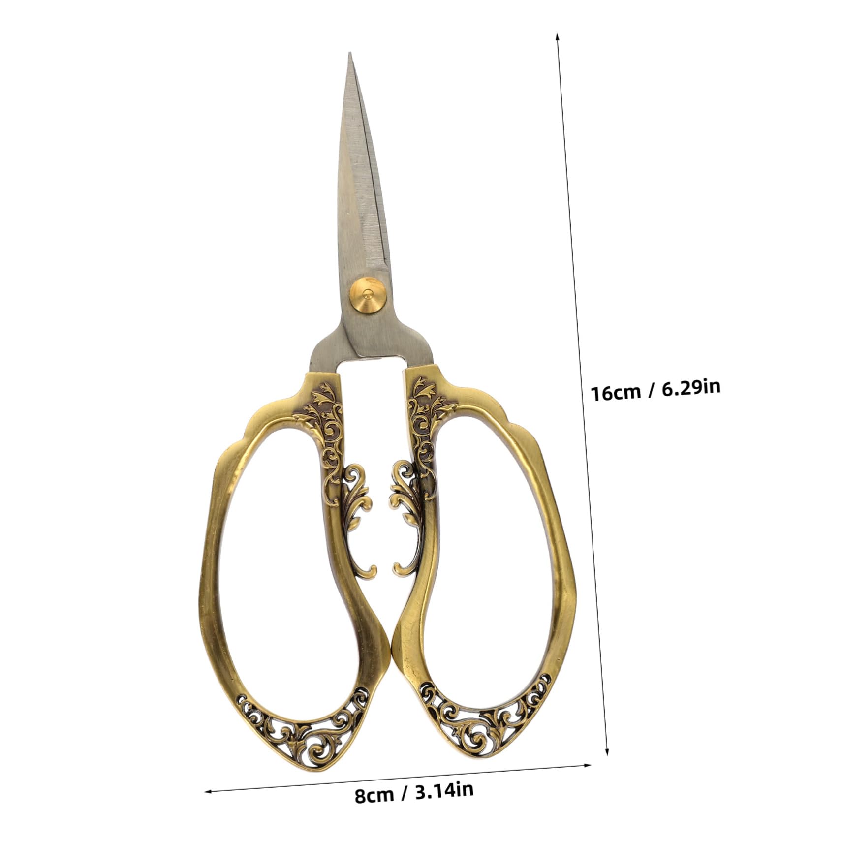 2St Retro-reiche Blumenschere Nähschere klein Nähen Bastel Stoff Vintage- handwerkskunst embroidery scissors Scrapbooking- Scrapbook- Rostfreier Stahl