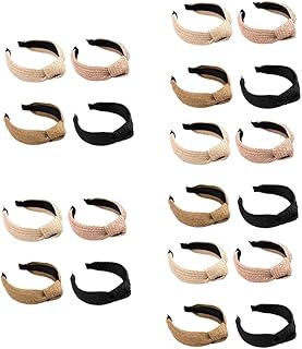 FOMIYES 20 Pcs straw hairband bow headbands for girls sports headbands for girls athletic headbands hair ties for women Knotted Hairband Decorative Hairband Hair Accessories Hair Band Spa