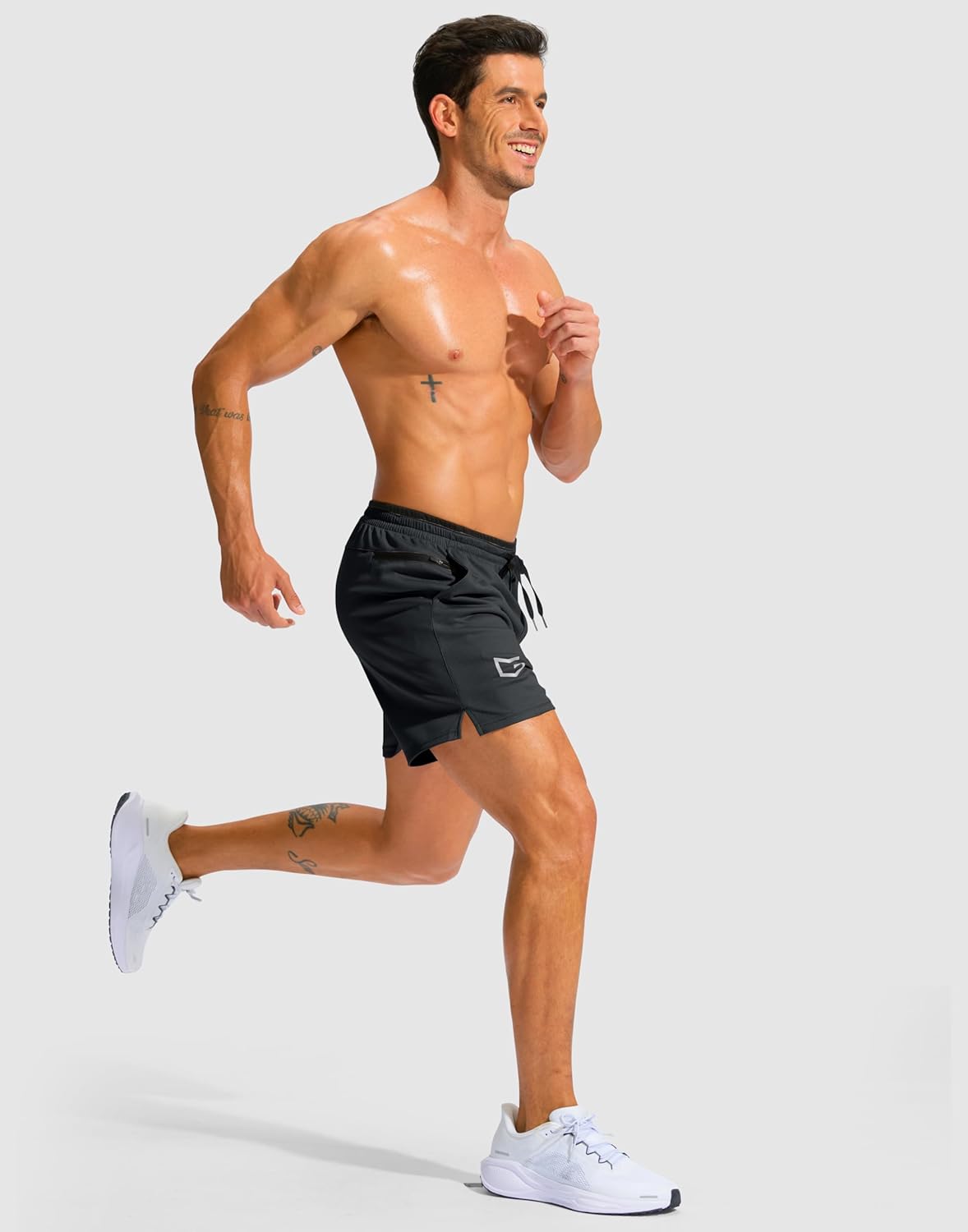G Gradual Men's Running Athletic Shorts with Zipper Pocket 5"/ 7" Lightweight Quick Dry Gym Workout Shorts for Tennis Active - Image 7