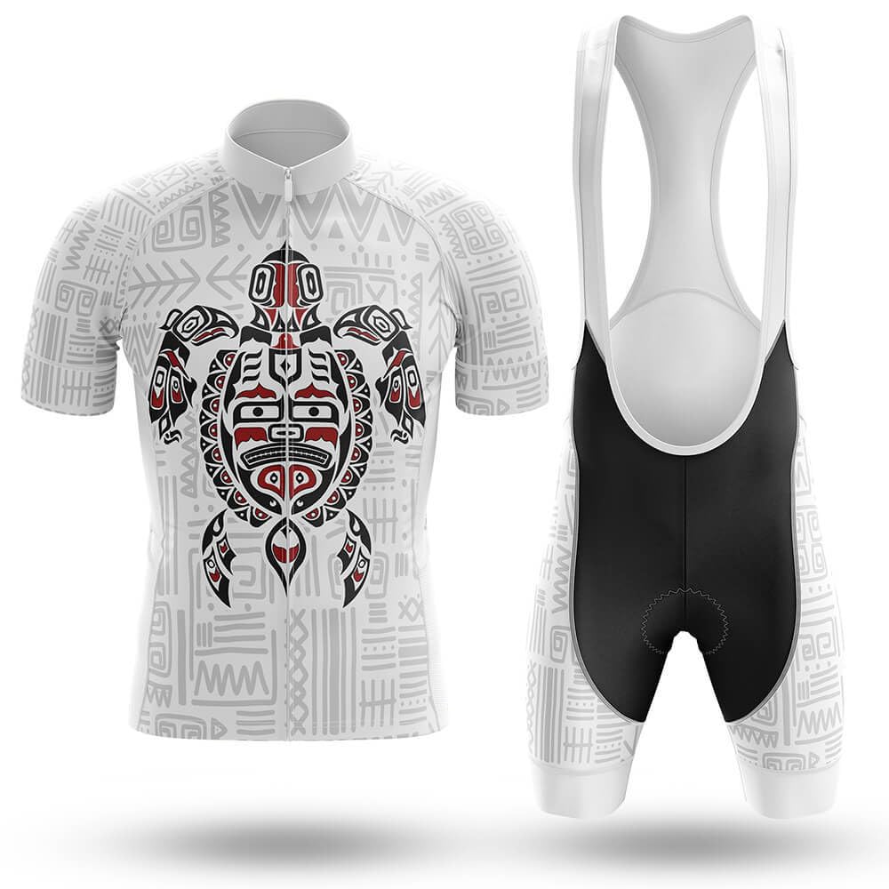 Graues Radtrikot-Set für Herren: Kurzarmtrikot mit 3 Rückentaschen und Trägerhose mit Sitzpolster – Radsport-Bekleidungsset für Rennradfahrer