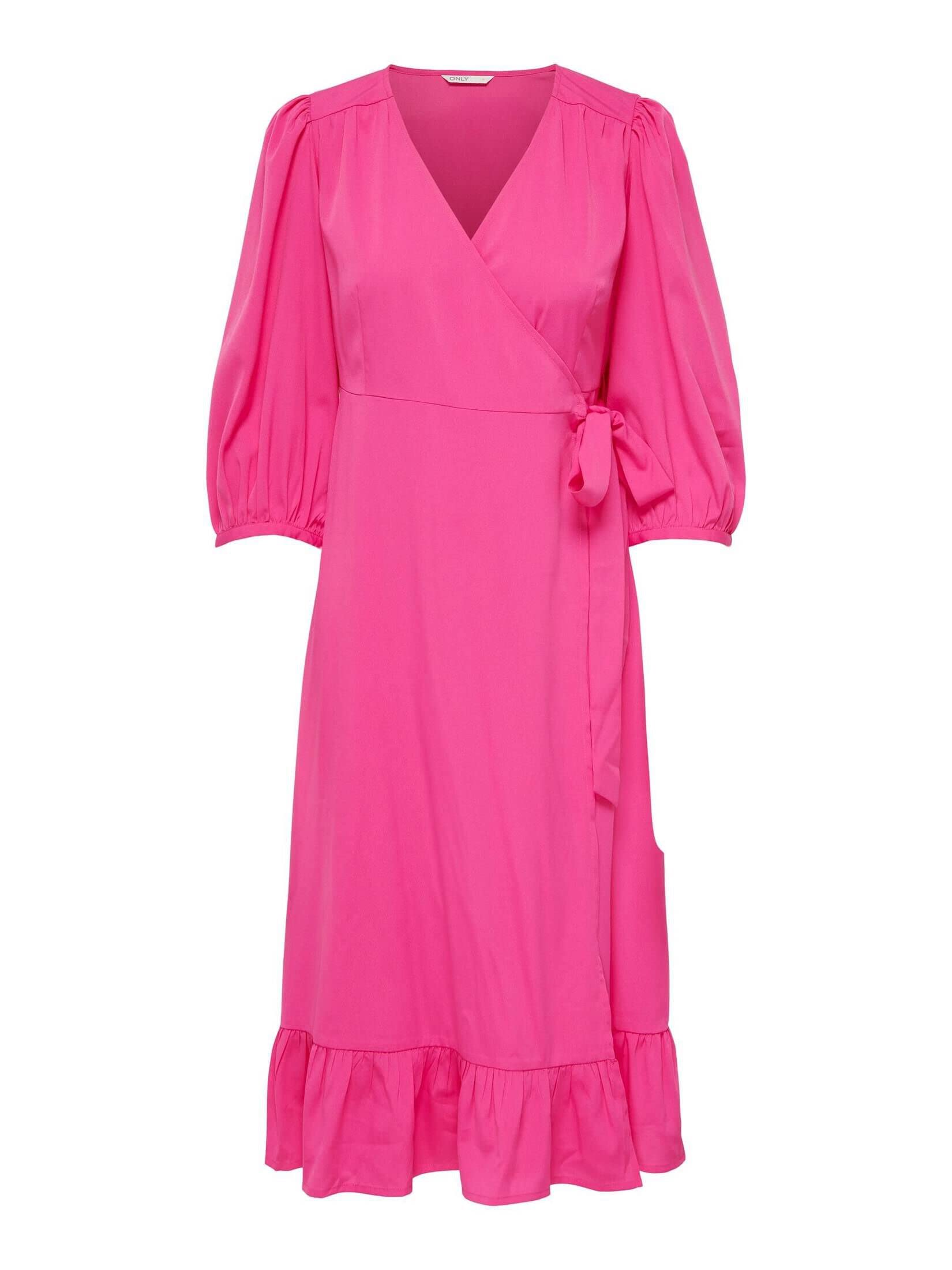 ONLY Womens Olivia Warp Dress Fuchsia Purple 10