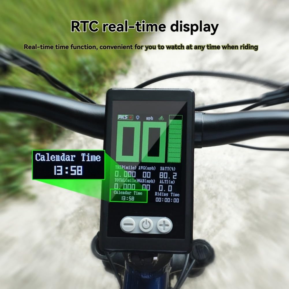 Ebike Display Ebike TFT Color Disply Pantalla avanzada con función GPS impermeable para Ebike